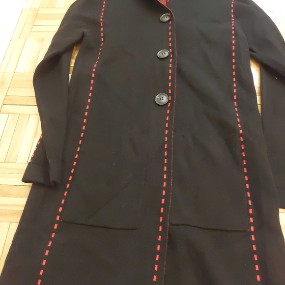 Unique long cardigan with hood size M - Picture 3 of 6